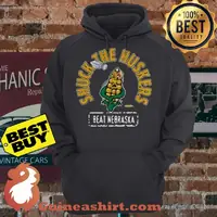 Corn Iowa Football Fans Shuck The Huskers Beat Nebraska hoodie