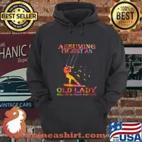 Assuming I'm just an old lady was your first mistake scissors shirt
