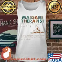 Massage therapist stress headache anxiety toxins pain depression muscle aches let it all go s Tank top