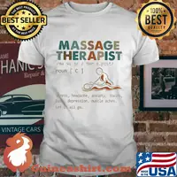 Massage therapist stress headache anxiety toxins pain depression muscle aches let it all go shirt