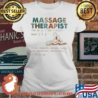 Massage therapist stress headache anxiety toxins pain depression muscle aches let it all go s V-neck