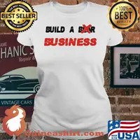 Build a business white s V-neck