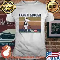 Lawn mooer cow vintage shirt