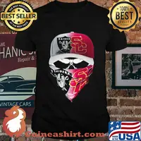 Skull mask player oakland raiders and southern california trojans shirt