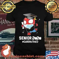 Spiderman senior 2020 quarantined toilet paper mask shirt