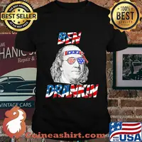 Ben drankin american flag happy independence day shirt