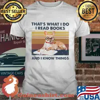 Chihuahua that's what i do i read books and i knows thing vintage retro shirt
