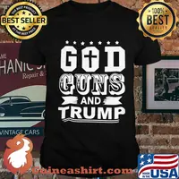 Cross god guns and trump shirt