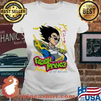 Dragon ball 7 the fresh prince of all saiyans s Ladies tee