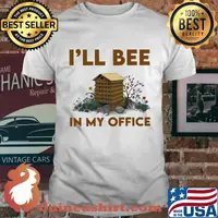 I'll bee in my office flowers shirt