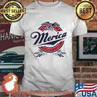 Merica since 1776 eagles logo shirt
