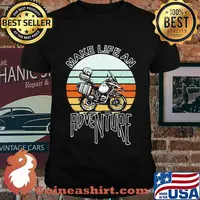 Motocross make life an adventure vintage retro shirt