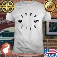 Official jeep life heart shirt