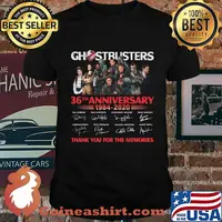 Ghostbusters 36th anniversary 1984 2020 thank you for the memories signatures shirt