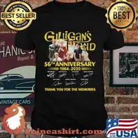 Gilligan's island 56th anniversary 1964 2020 thank you for the memories signatures shirt