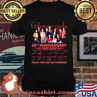 Gilmore girls 20rd anniversary 2000 2020 thank you for the memories signatures shirt