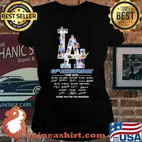 Los angeles dodgers 62th anniversary 1958 2020 thank you for the memories signatures s Laides