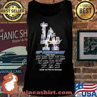 Los angeles dodgers 62th anniversary 1958 2020 thank you for the memories signatures s Tank top