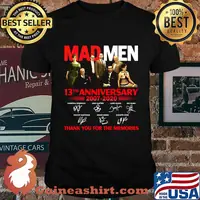 Mad men 13th anniversary 2007 2020 thank you for the memories signatures shirt