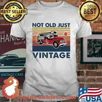 Not old just fire dept vintage retro shirt