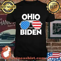 Ohio for biden american flag independence day shirt