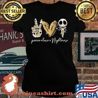 Peace love nightmare jack skellington diamond s Laides