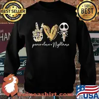 Peace love nightmare jack skellington diamond s Sweater