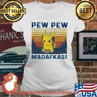 Pokemon pew pew madafakas vintage retro s Ladies tee