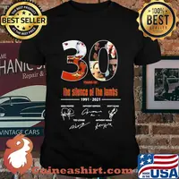30 years of the silence of the lambs 1991 2021 signatures shirt