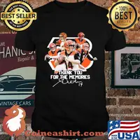 Cincinnati bengals 9 joe burrow thank you for the memories signature shirt