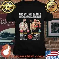 Frontline battle mike tyson vs roy jones jr shirt