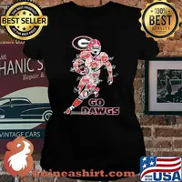 Georgia bulldogs go dawgs signatures s Laides tee