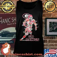 Georgia bulldogs go dawgs signatures s Tank top