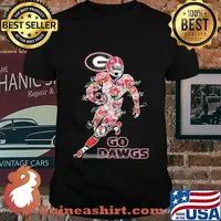 Georgia bulldogs go dawgs signatures shirt