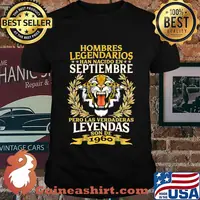 Mens Leyendas de 60 años Septiembre 1960 Legendary Men Gift T-Shirt