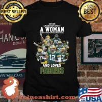 Never underestimate a woman who understands football and loves green bay packers shirt