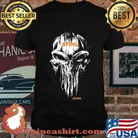 Official skull stihl logo shirt