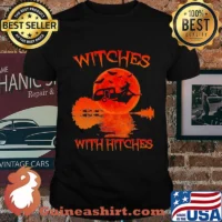 OFFICIAL WITCHES WITH HITCHES LADY SUNSET HALLOWEEN SHIRT