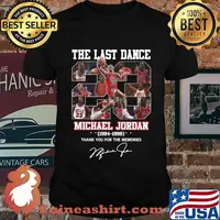 The last dance 23 michael jordan 1984 1998 thank you for the memories signature shirt