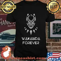 Wakanda forever black panther chadwick rip dead 2020 shirt