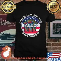 Grab Him By The Ballot, Vote Blue, Vote Biden, 8645 T-Shirt