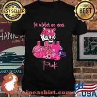 Lsu tigers football in october we wear pink shirt