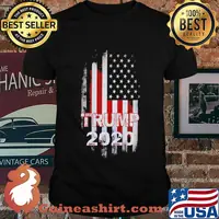 Official Trump 2020 American Flag Independence Day Shirt