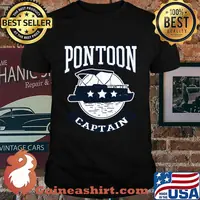 Pontoon Captain Boat Long Sleeve T-Shirt