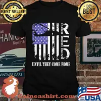 Red Remember Everyone Deployed Until They Comes Home American Flag Independence Day Shirt
