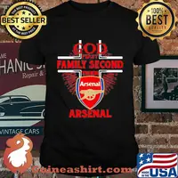 God first family second then arsenal shirt