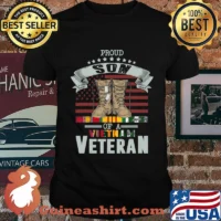 Proud Son Of A Viet Nam Veteran American Flag Shirt