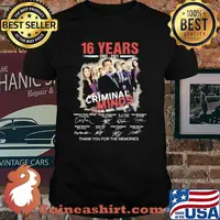 16 Years 2005 2021 Criminal Minds Thank You For The Memories Signature Shirt