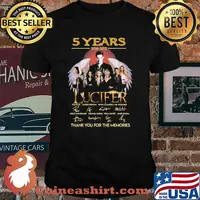 5 years 2016 2021 Lucifer Thank You For The Memories Signature Shirt