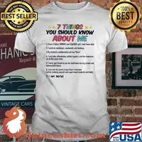 7 Things You Should Know About Me Shirt